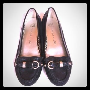 Anne Klein iflex slip on buckle flats